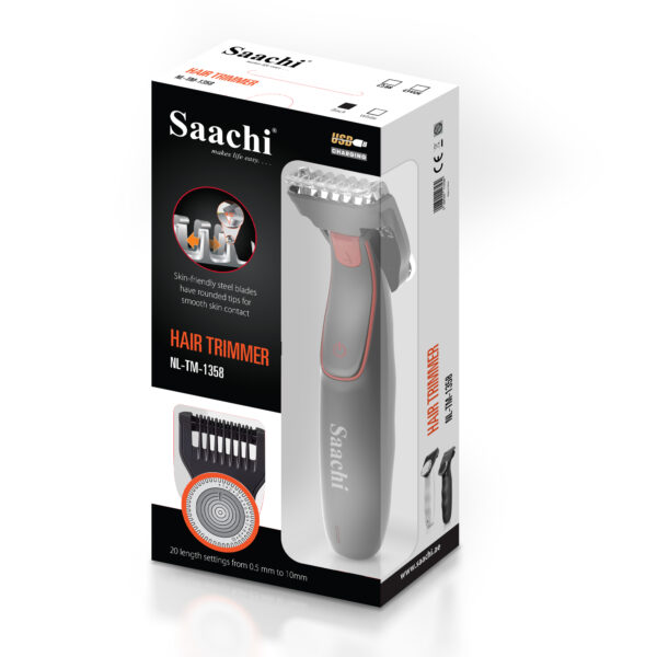 Hair Trimmer NL-TM-1358USB-RD - Image 2