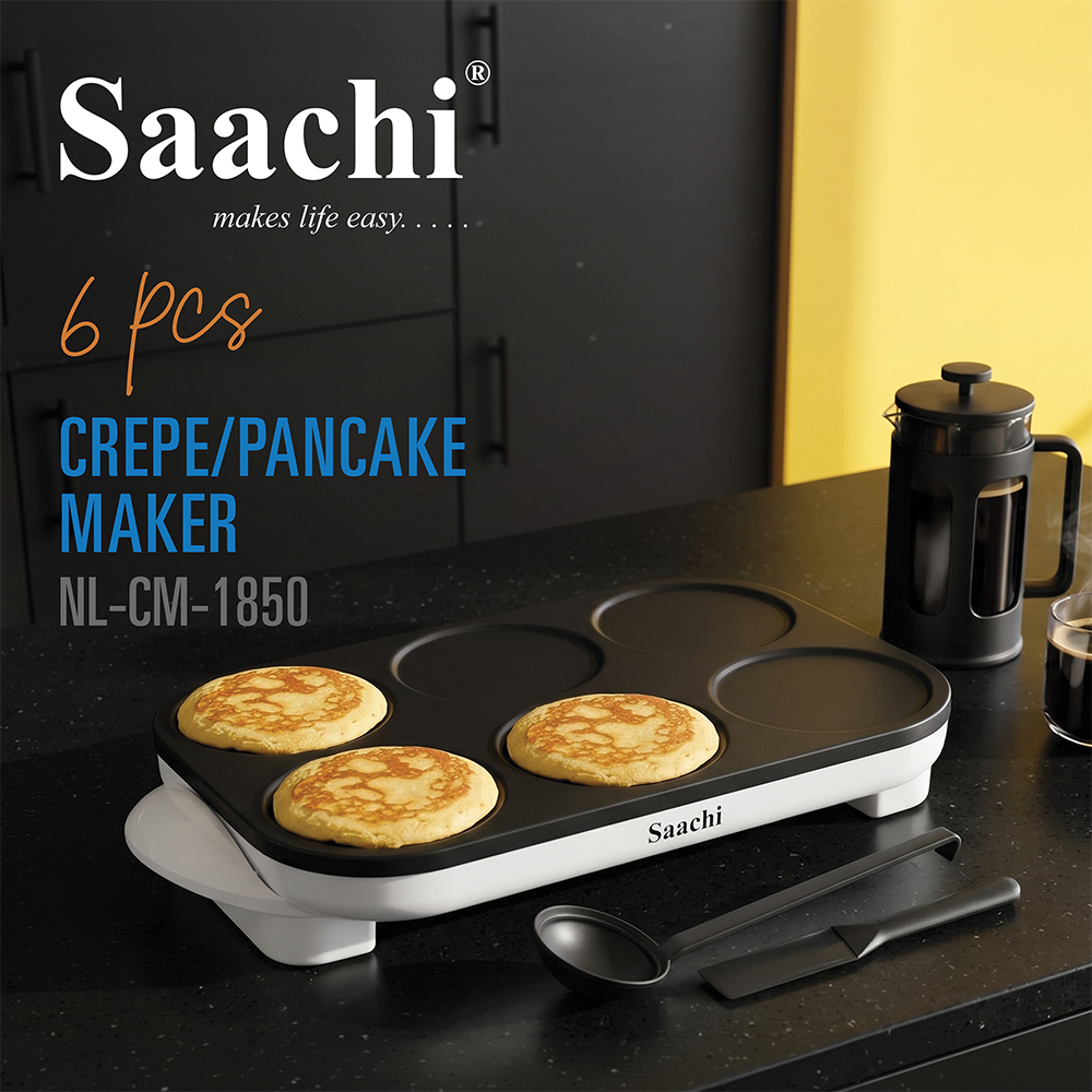 Saachi 2-in-1 Pancake and Mini Crepe Maker NL-CM-1850 - Image 5