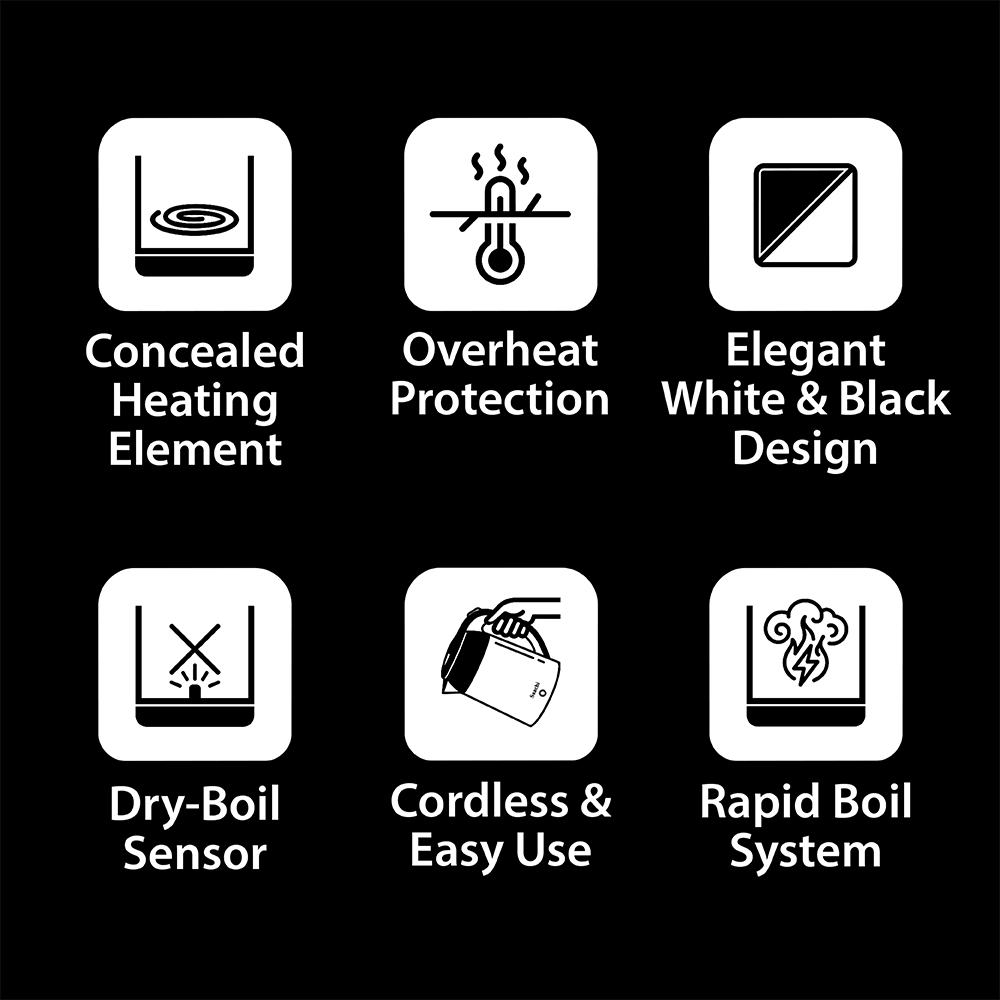 Saachi 1.8-Litres Electric Kettle NL-KT-7748-WH - Image 5