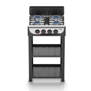 Saachi 4 Burner Gas Stove with Stand NL-GAS-5256-BK