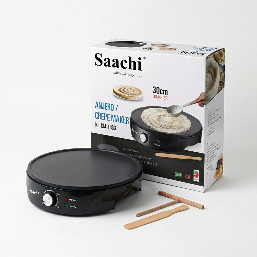 Saachi 30cm Diameter Anjero / Crepe Maker NL-CM-1863-BK - Image 2