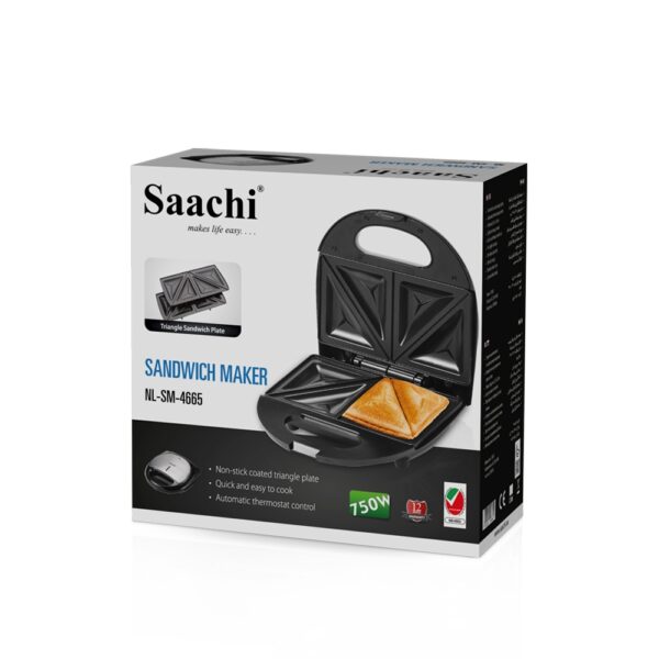 2-Pieces Sandwich Maker  NL-SM-4665-BK - Image 2