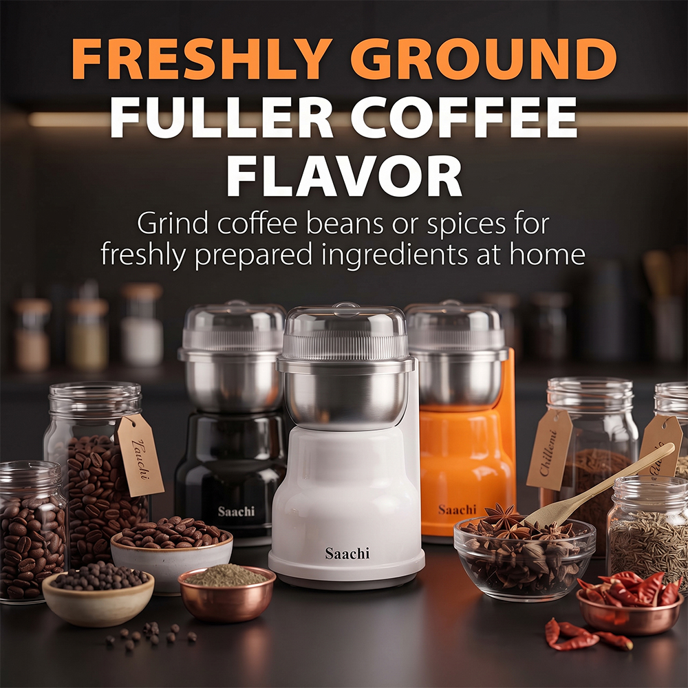 Saachi 100-Grams Coffee Grinder NL-CG-4972-WH - Image 6
