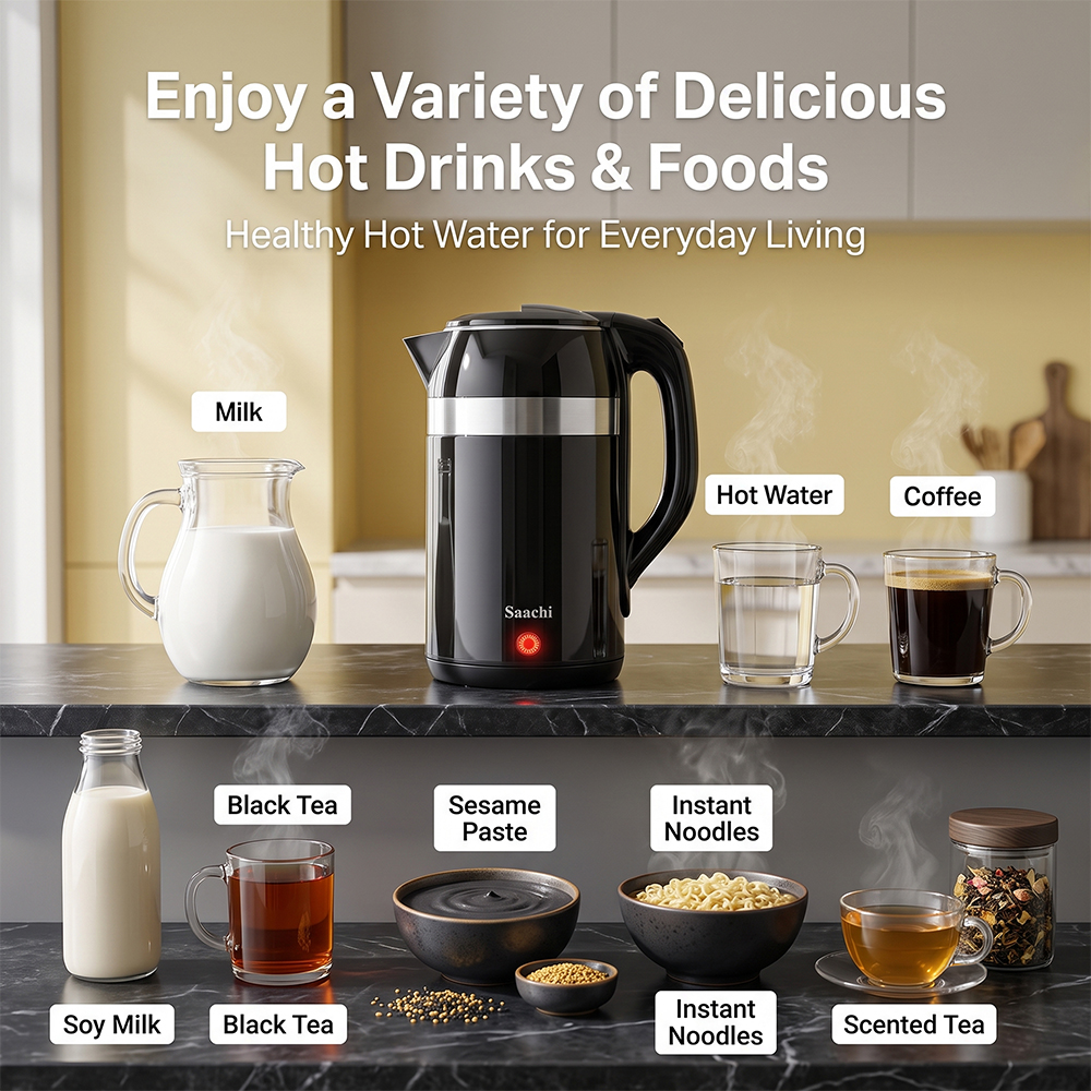 Saachi 2.5-Litres Electric Kettle NL-KT-7754-BK - Image 7