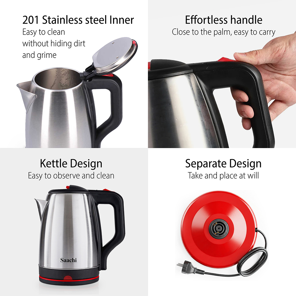 Saachi 2-Litres Electric Kettle NL-KT-7755-BK - Image 4