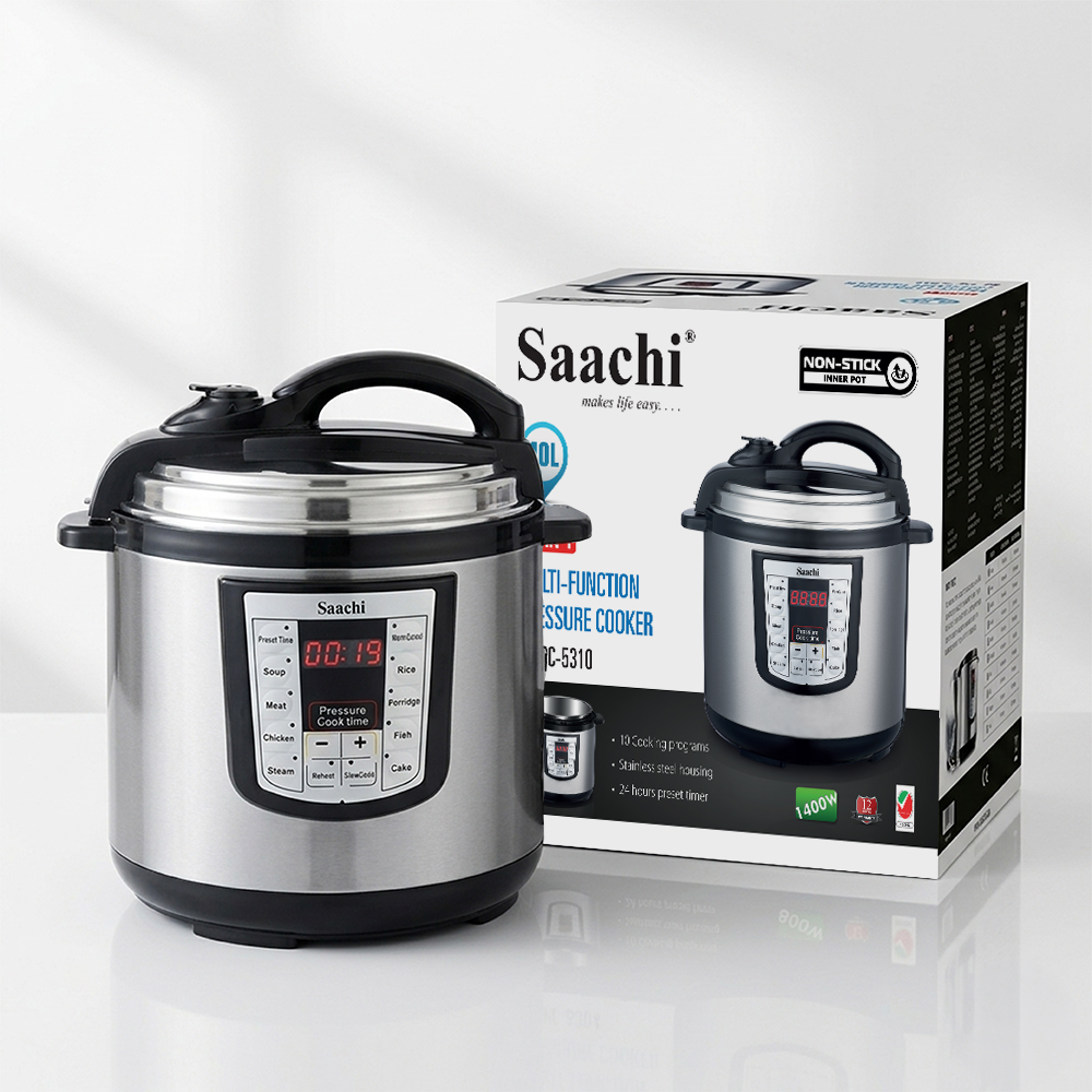 Saachi 10-Litres Electric Pressure Cooker NL-PC-5310-BK - Image 2