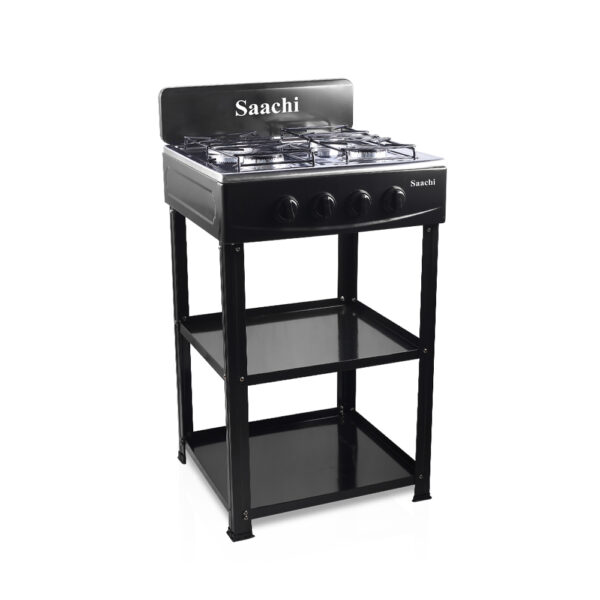 4 Burner Gas Stove with Stand NL-GAS-5256-BK - Image 2