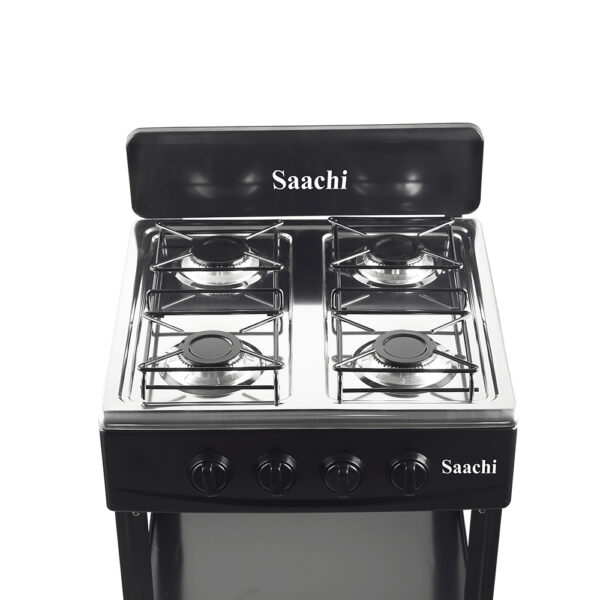 4 Burner Gas Stove with Stand NL-GAS-5256-BK - Image 3