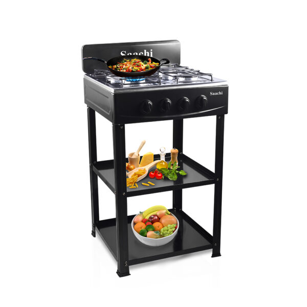 4 Burner Gas Stove with Stand NL-GAS-5256-BK