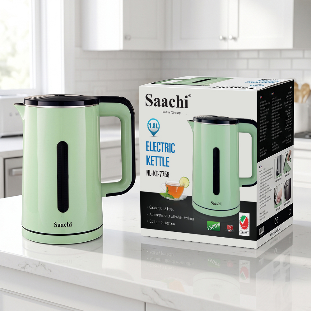 Saachi 1.8-Litres Electric Kettle NL-KT-7758-GN - Image 2