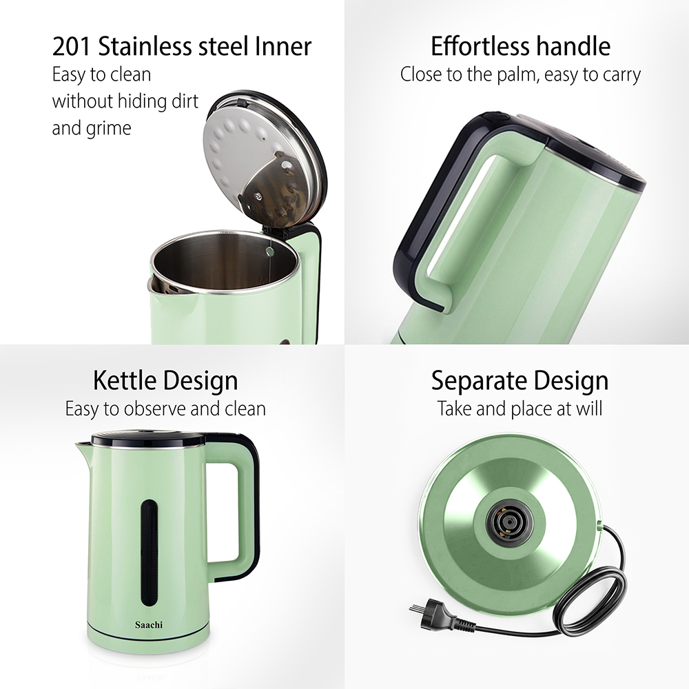 Saachi 1.8-Litres Electric Kettle NL-KT-7758-GN - Image 4