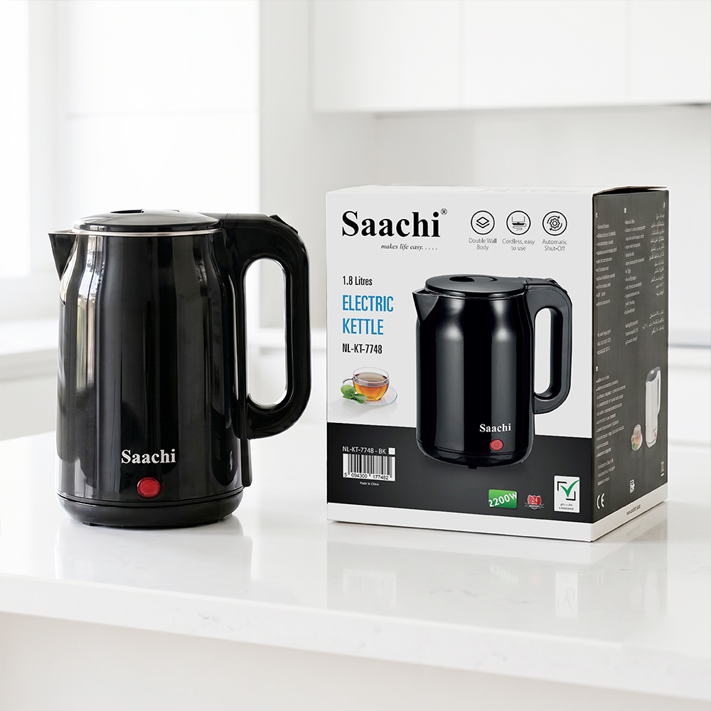 Saachi 1.8-Litres Electric Kettle NL-KT-7748-BK - Image 2