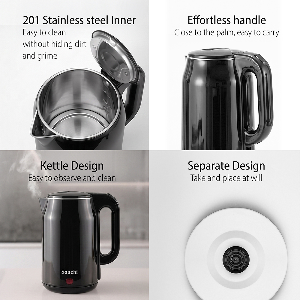 Saachi 1.8-Litres Electric Kettle NL-KT-7748-BK - Image 4