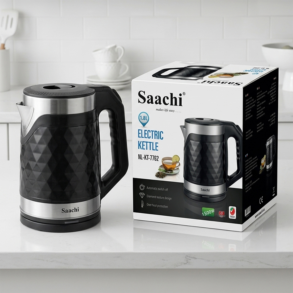 Saachi 1.8-Litres Electric Kettle NL-KT-7762-BK - Image 2
