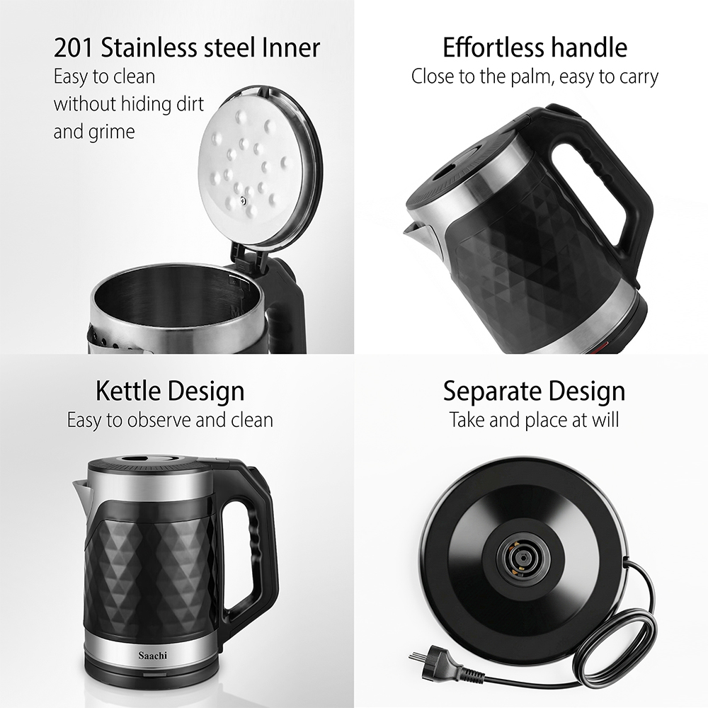 Saachi 1.8-Litres Electric Kettle NL-KT-7762-BK - Image 4