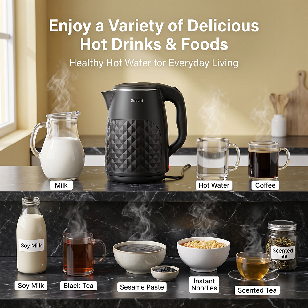 Saachi 2.3-Litres Electric Kettle NL-KT-7765-BK - Image 7