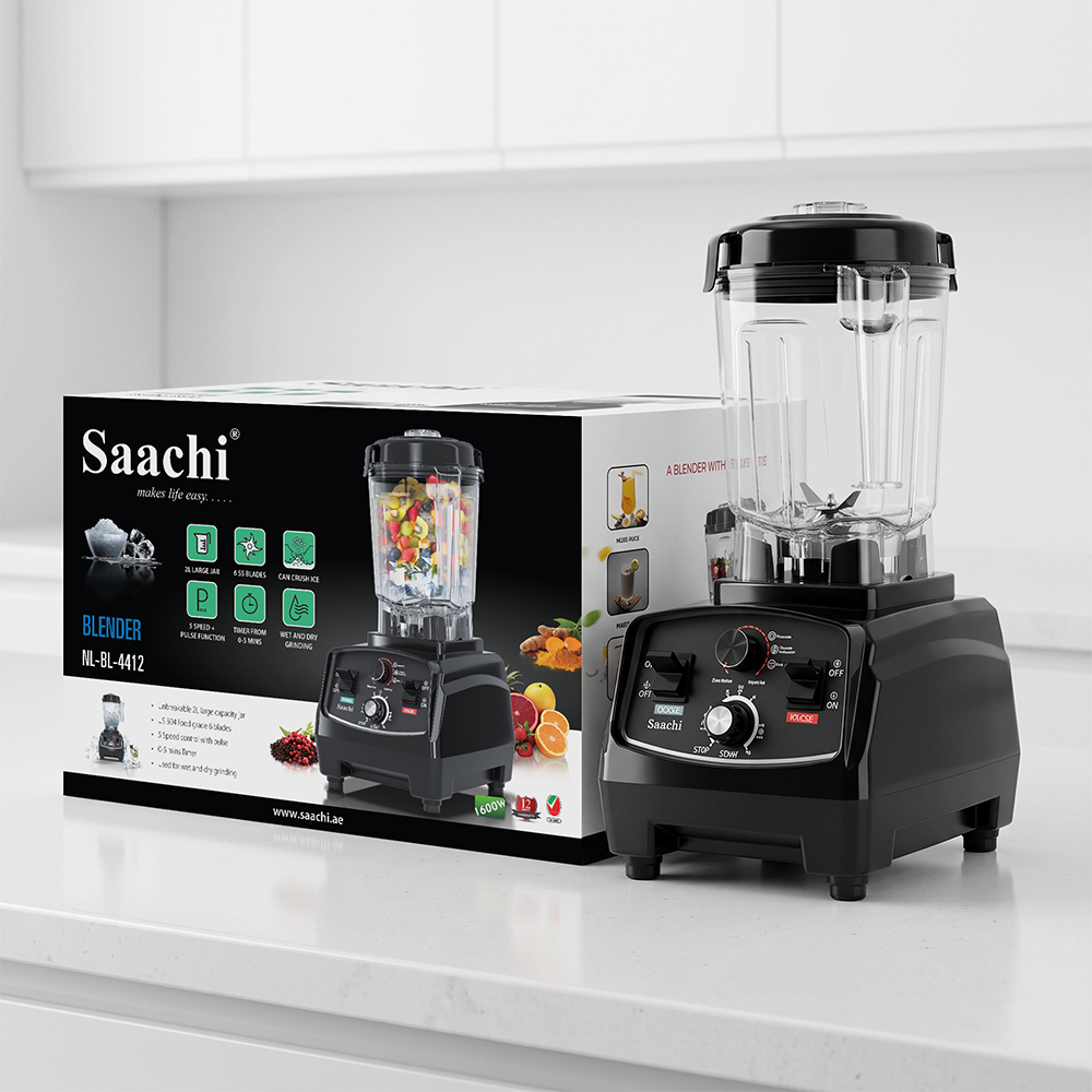 Saachi Blender with 2L Plastic jar NL-BL-4412-BK - Image 2