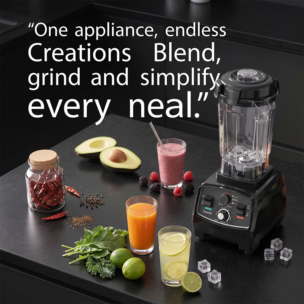 Saachi Blender with 2L Plastic jar NL-BL-4412-BK - Image 6