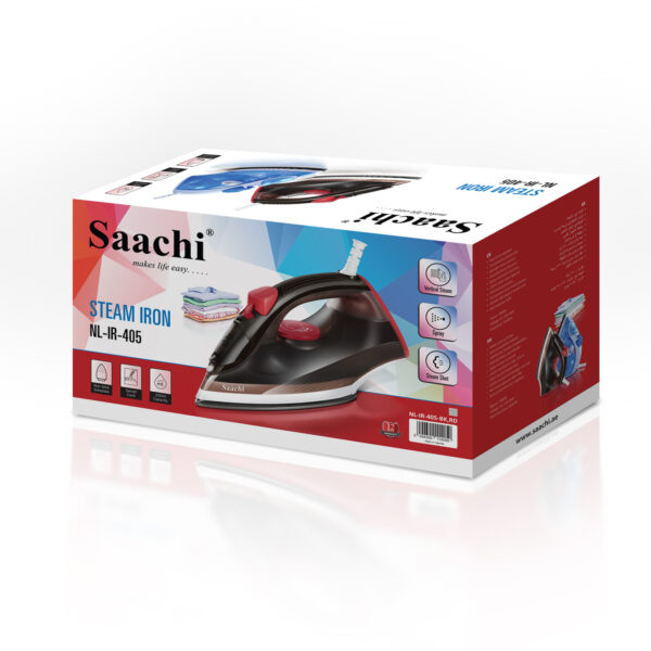 Steam Iron Non Stick Soleplate NL-IR-405-BK - Image 5