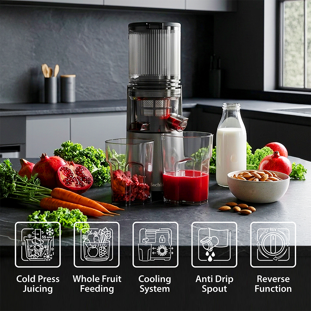 Saachi Slow Juicer NL-JU-4075-GY - Image 3