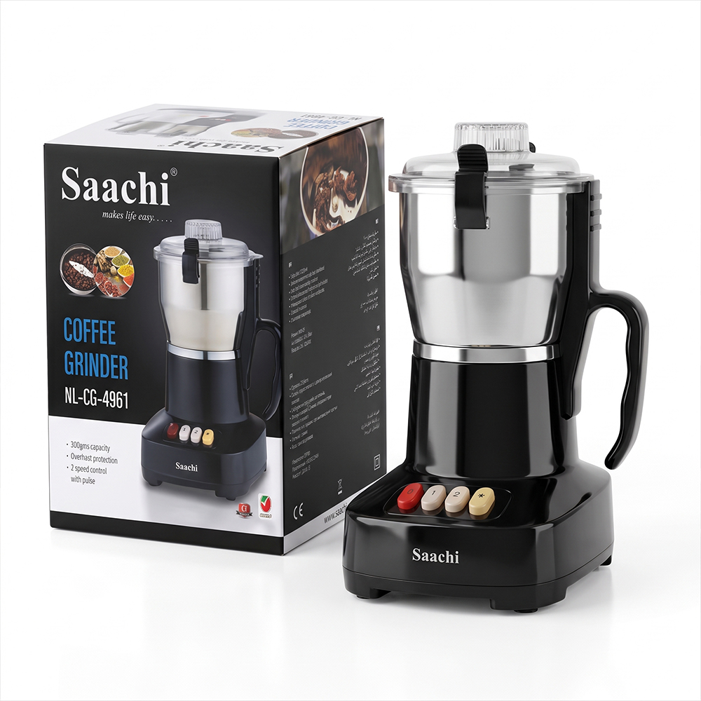 Saachi 300-Grams Coffee Grinder NL-CG-4961-BK - Image 2