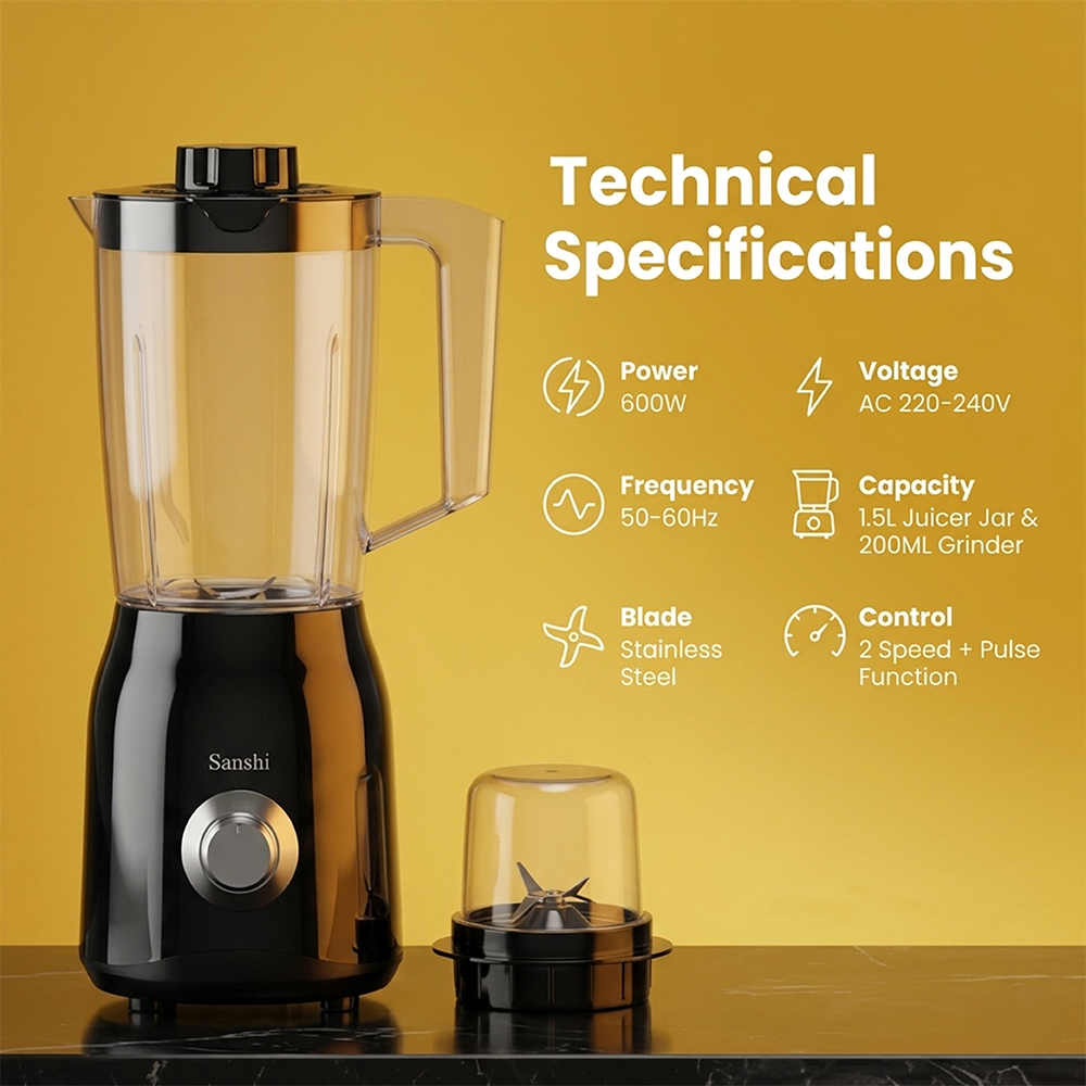Saachi 2-in-1 Blender/Grinder NL-BL-4415 - Image 4