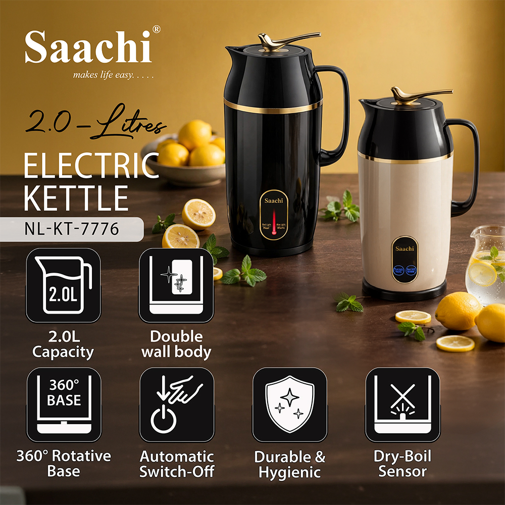 Saachi 2.0-Litres Electric Kettle NL-KT-7776-CR - Image 6